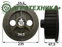 Ролик 076.01618 приводной для комбайнов Grimme (Гримме)